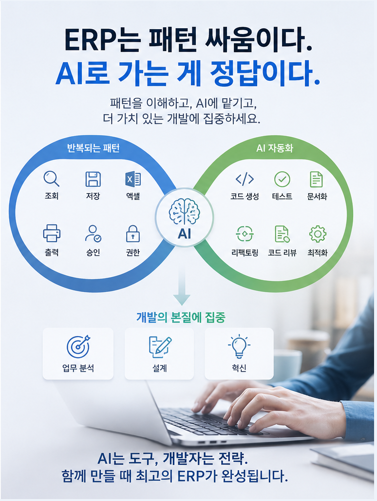ERP는 패턴 싸움이다. AI로 가는 게 정답이다.